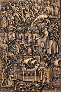 Arthus Bertrand - Raymond Delamarre - Fluctuat Nec Mergitur Paris French Revolution Plaque in Box with Stand