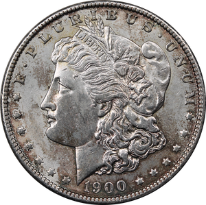 USA 1900 Morgan Silver Dollar aUNC