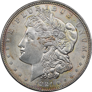 USA 1921 Morgan Silver Dollar UNC