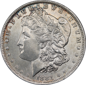 USA 1881 O Morgan Silver Dollar UNC