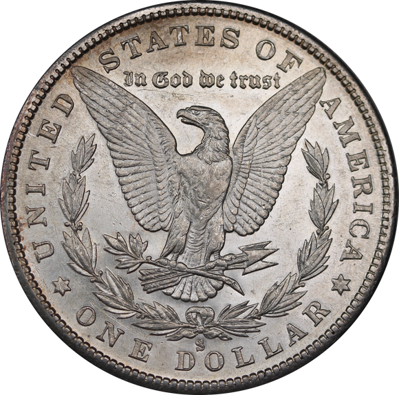 USA 1880 S Morgan Silver Dollar aUNC