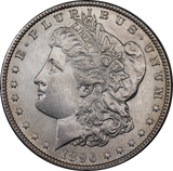 USA 1896 Morgan Silver Dollar aUNC