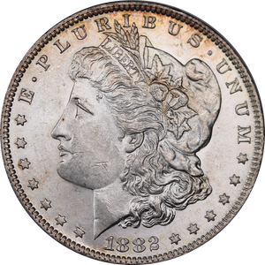 USA 1882 O Morgan Silver Dollar UNC