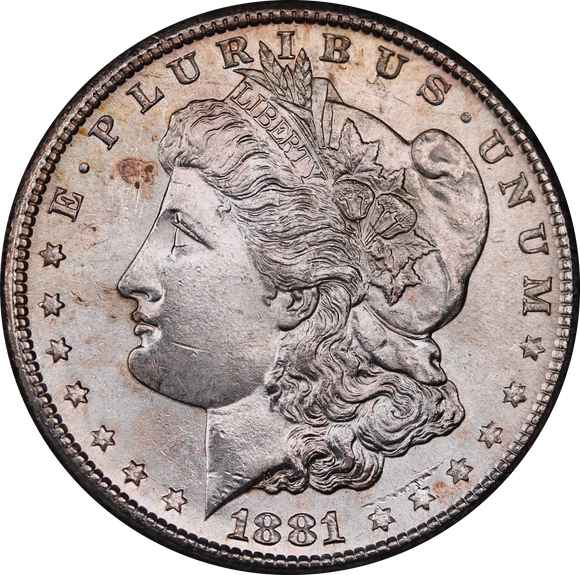 USA 1881 S Morgan Silver Dollar UNC