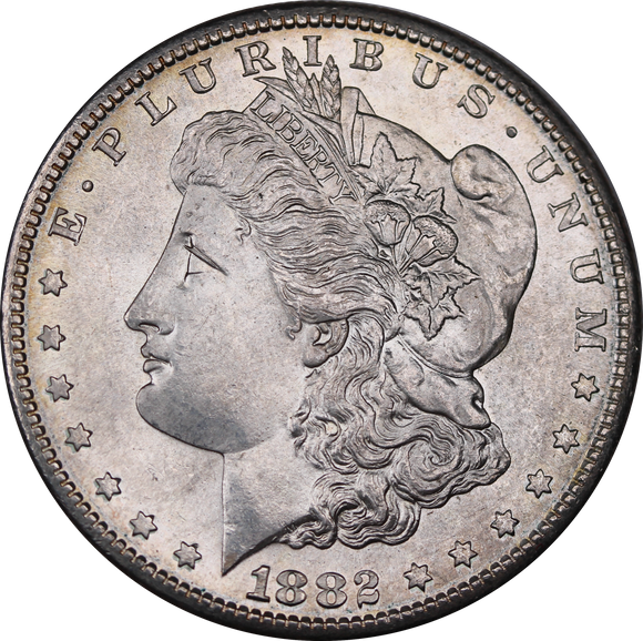 USA 1882 S Morgan Silver Dollar UNC