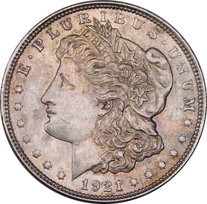 USA 1921 Morgan Silver Dollar UNC
