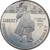 USA 1992 Columbus Quincentenary Silver Dollar