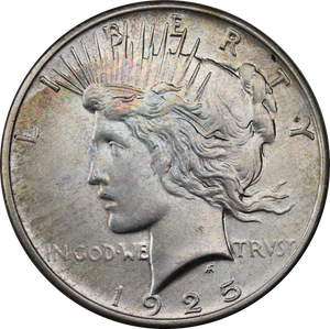 USA 1925 Silver Peace Dollar UNC