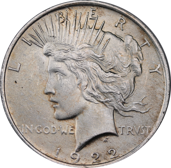 USA 1922 Silver Peace Dollar aUNC