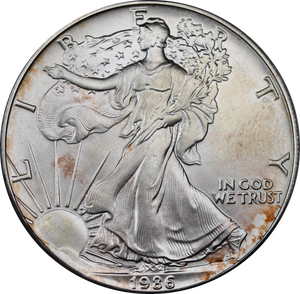 USA 1986 1oz Silver Eagle Dollar Coin