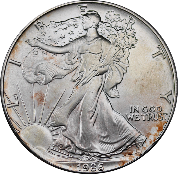 USA 1986 1oz Silver Eagle Dollar Coin
