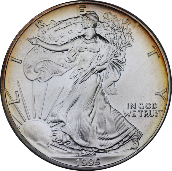 USA 1995 1oz Silver Eagle Dollar Coin