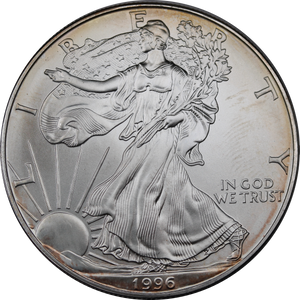USA 1996 1oz Silver Eagle Dollar Coin