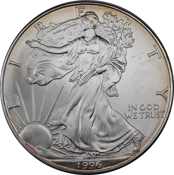 USA 1996 1oz Silver Eagle Dollar Coin