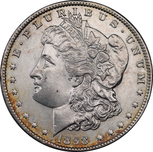 USA 1898 O Morgan Silver Dollar aUNC