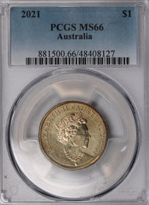 2021 $1 Mob of Roos Coin PCGS MS66