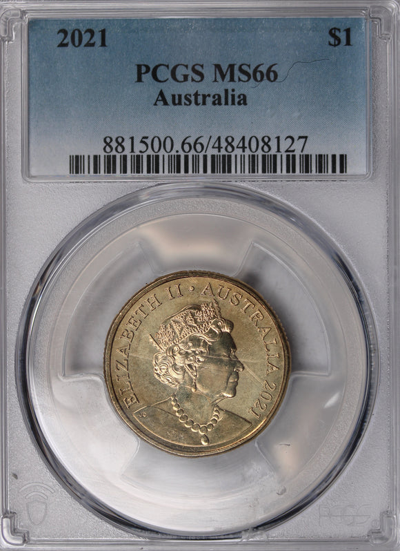 2021 $1 Mob of Roos Coin PCGS MS66