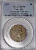 2000 $1 Mule Error with 10 Cent Obverse AU50