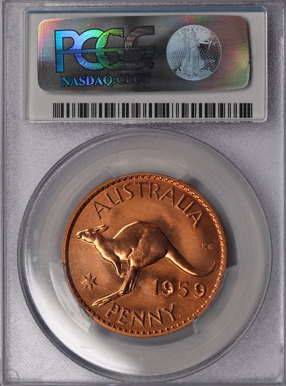 1959(p) Australian Penny Proof Coin PR66RD