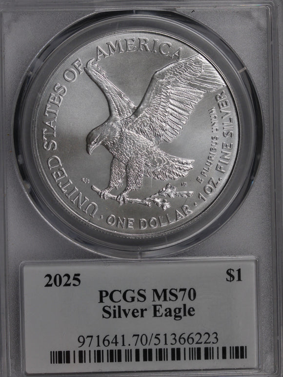 2025 USA Silver Eagle PCGS MS70 Ultra Breaks