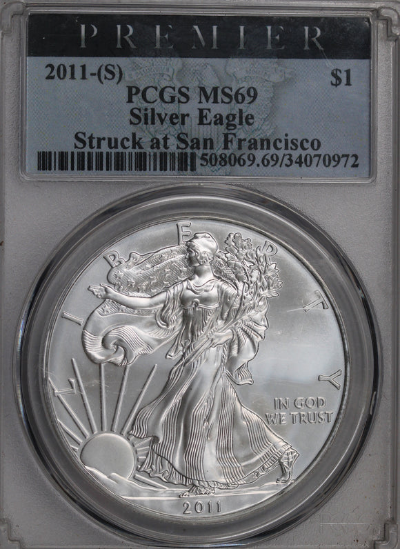 USA 2011(s) Silver Eagle PCGS MS69