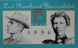 1996 $5 ,10, 20, 50 Banknotes In Matching Premium Low Red Numbered NPA Folders