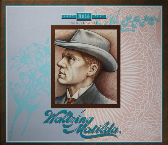 1995 $10 Banknote And Phonecard Set Deluxe - Waltzing Matilda 100th Anniversary NPA Folder