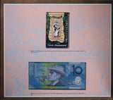 1995 $10 Banknote And Phonecard Set Deluxe - Waltzing Matilda 100th Anniversary NPA Folder