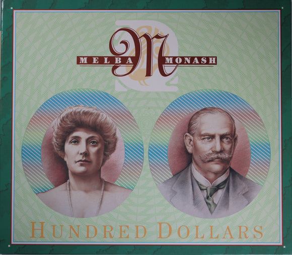 1996 $100 NPA Two Note Collector Portfolio AA96 Red Serials