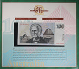 1996 $100 NPA Two Note Collector Portfolio AA96 Red Serials