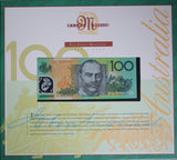 1996 $100 NPA Two Note Collector Portfolio AA96 Red Serials
