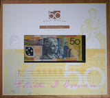 1995 $50 Portfolio first & Last Issues with Red Serials NPA Folder