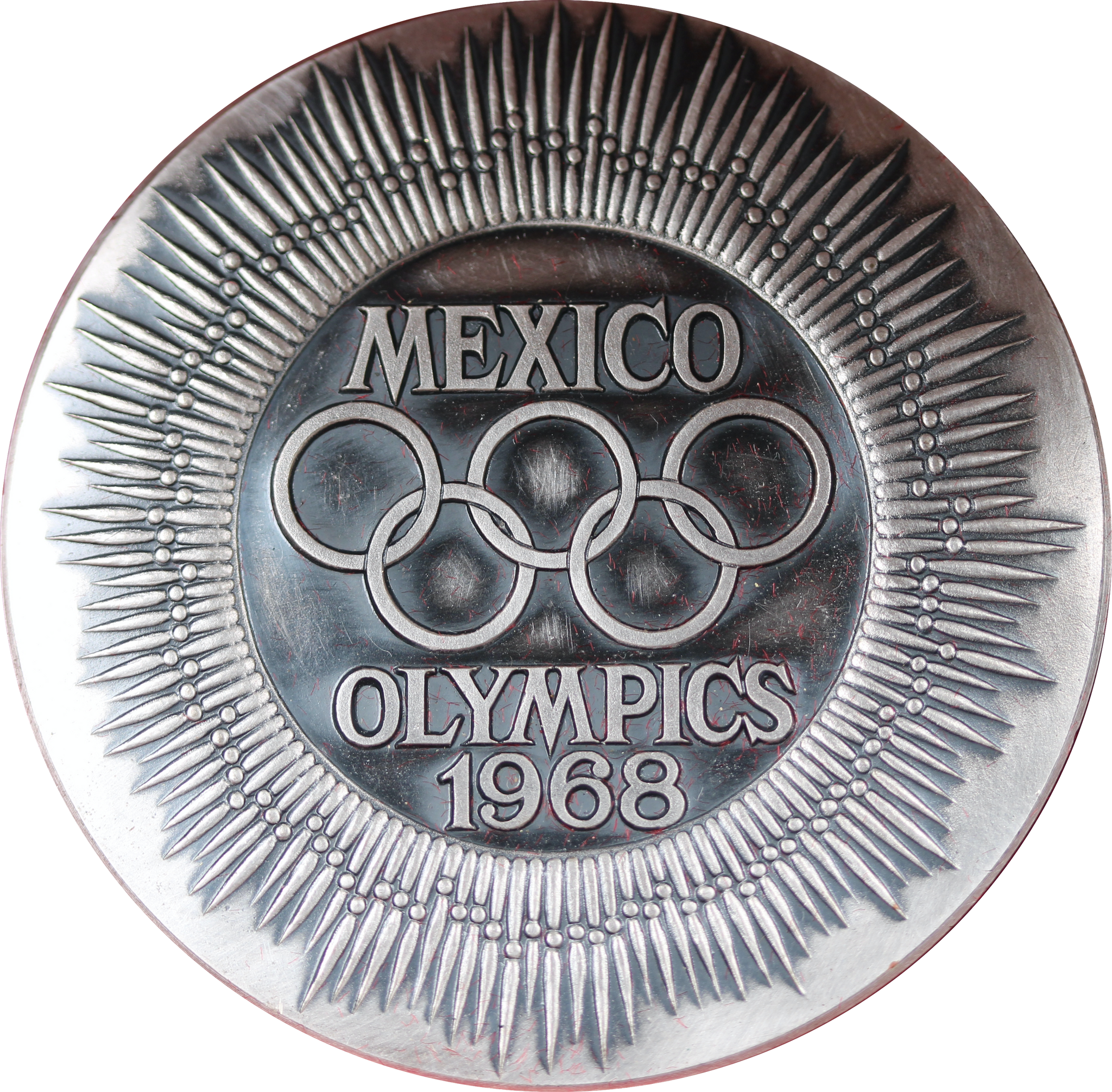 1968 Mexico Olympics Commemorative Silver & Copper Medallion Set