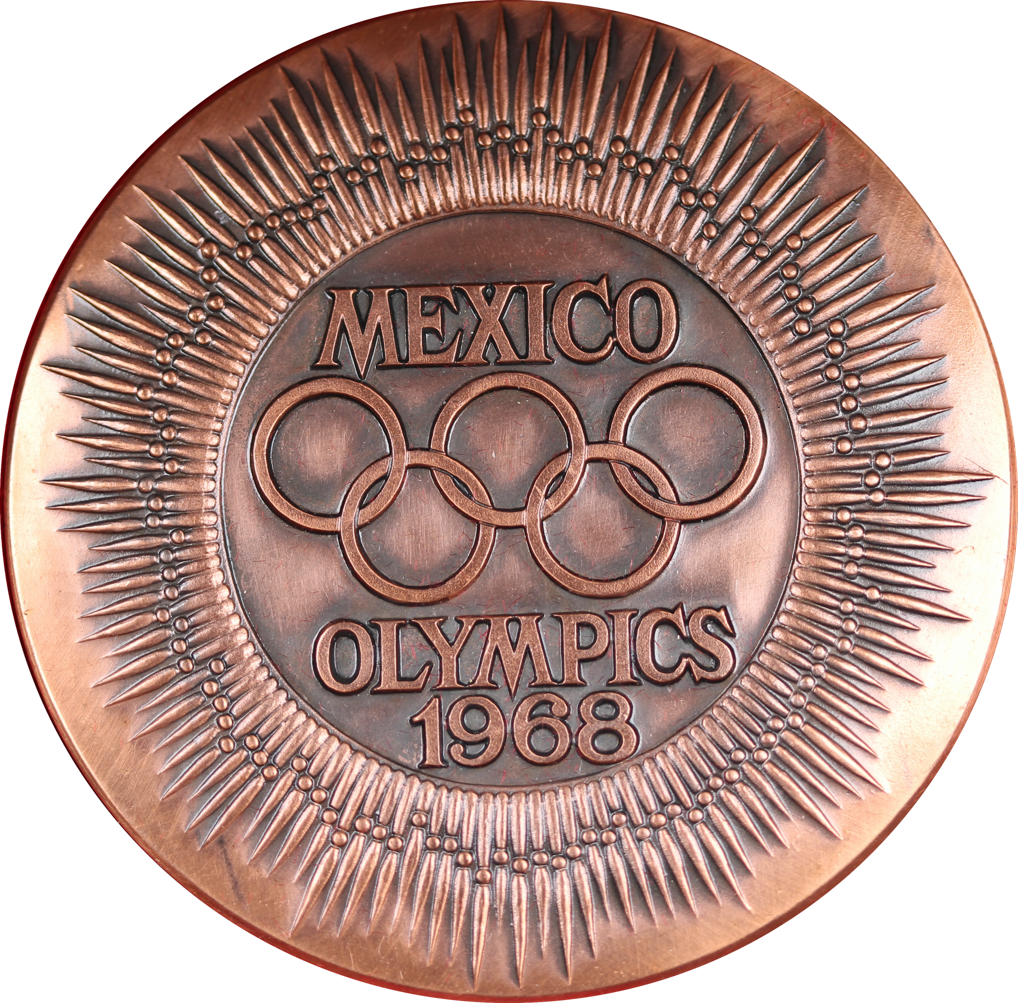 1968 Mexico Olympics Commemorative Silver & Copper Medallion Set