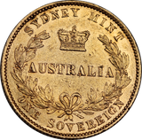 1868 Sydney Mint Type II Gold Sovereign EF