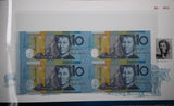 1997 Ten Dollars Uncut Block of Four NPA Folder