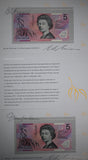 1996 $5 Signatures Polymer Uncirculated Banknote Premium NPA Folder