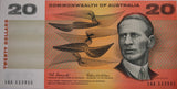 $20 1966 Coombs/Wilson First Prefix Banknote UNC