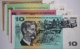 1972 $1, $2, $5 and $10 Phillips/Wheeler Banknote Set aUNC/UNC