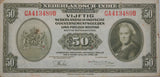 1943 Netherlands East Indies 50 Gulden - Banknote VF