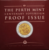 1999 Perth Mint Centenary Bi-Metal Sovereign Proof Coin