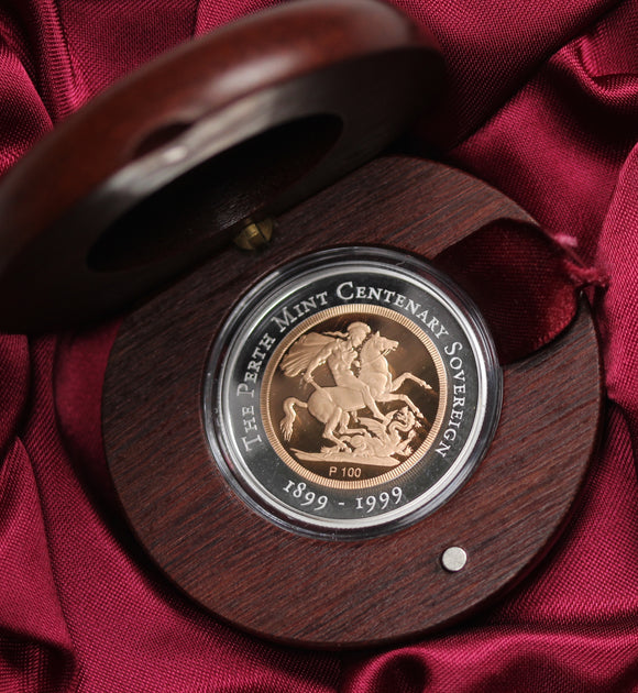 1999 Perth Mint Centenary Bi-Metal Sovereign Proof Coin