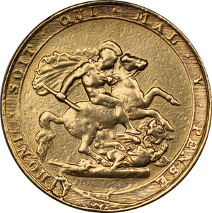 GB 1817 George III Gold Sovereign gFine
