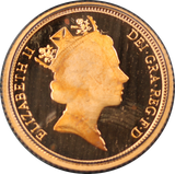 GB 1993 Gold Proof Half Sovereign Coin