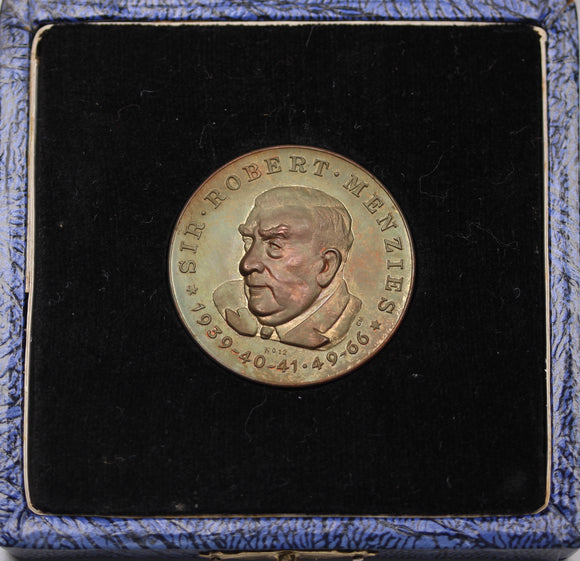 1967 Australian Prime Ministers Robert Menzies Proof Silver Medallion