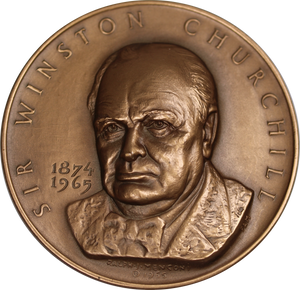 1975 Sir Winston Churchill Bronze Medal
