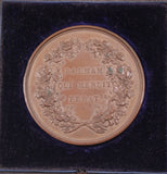 1847 Bronze Manchester Grammar Schools Headmaster Charles Lawson Medal in Presentation Box