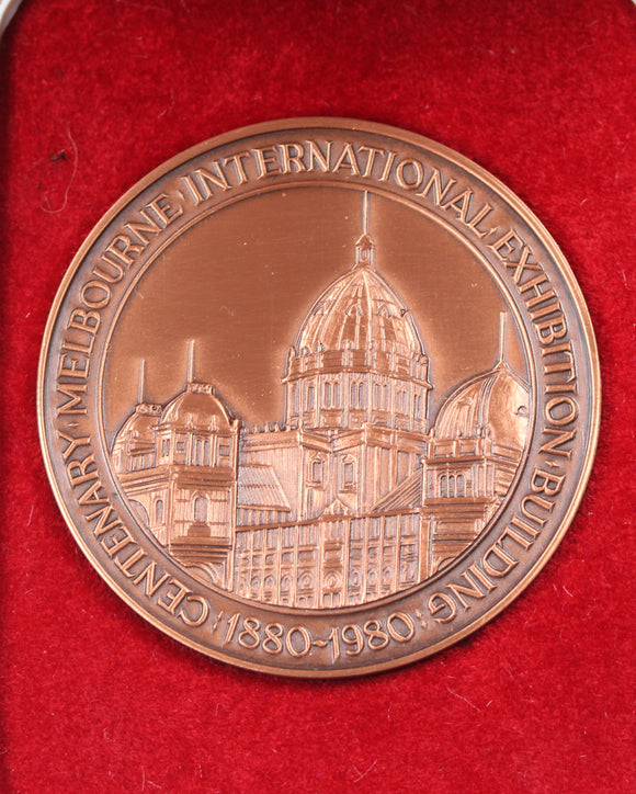 1980 NAV Melbourne International Exhibition Centenary Bronze Medal in Presentation Box