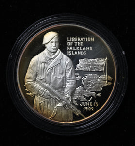 1982 Falkland Islands Liberation Medal Sterling Silver