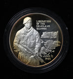 1982 Falkland Islands Liberation Medal Sterling Silver